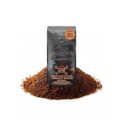 Warpath Coffee Light Roast Ground Coffee, Dark Chocolate Blend, High Caffeine, Extra Strong Roasted 100 Arabica Coffee Ground Beans, Rich Aroma, Full Bodied Intense Cup, Created by Navy SEALs, 12oz