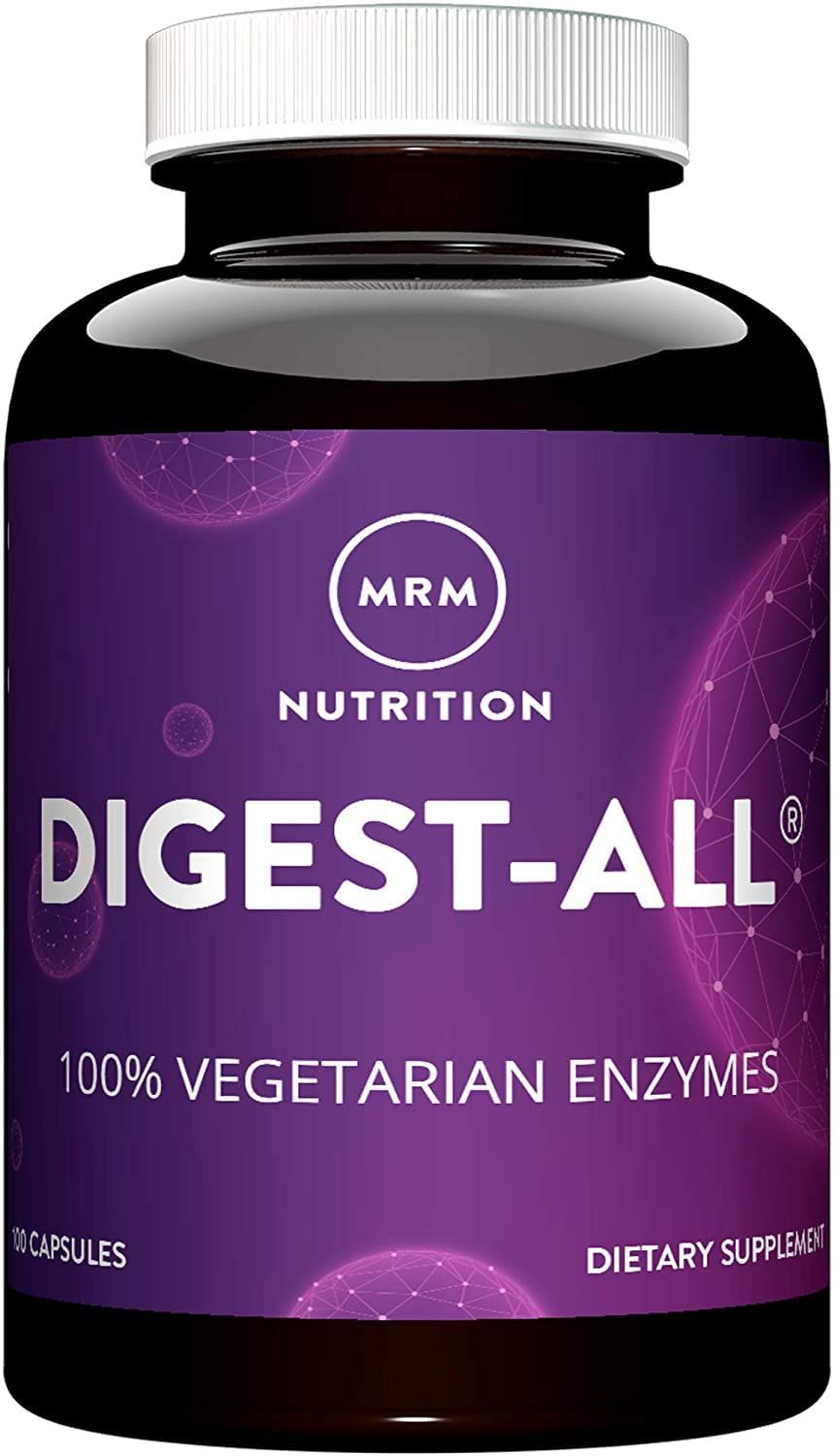 MRM Nutrition Digest-All Digestive Enzymes Improved Digestion and Absorption Lactase Amylase Lipase May Help with Bloating and Gas 100 Vegetarian Gluten-Free 50 Servings