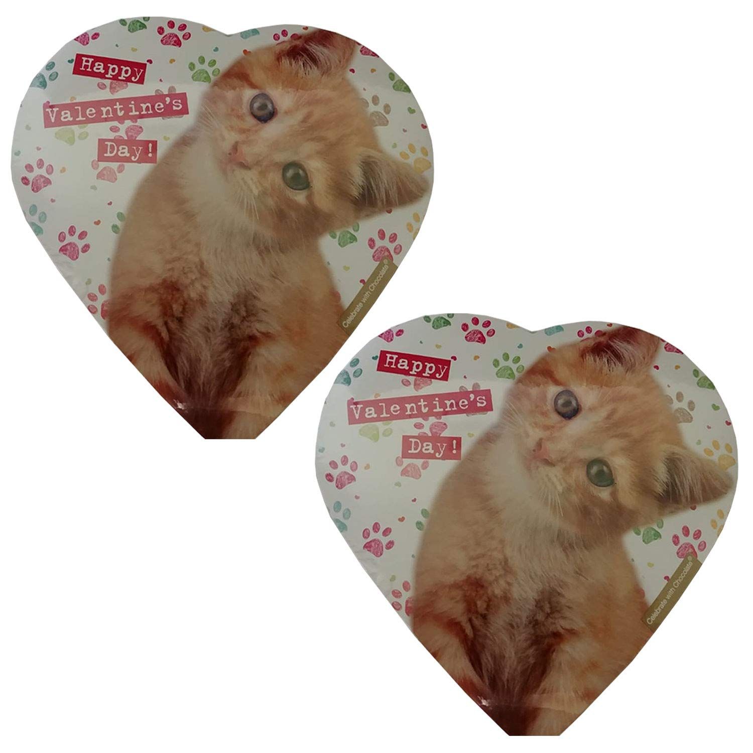Happy Valentines Day Elmer Delicious Chocolate Cat Theme, 2 oz Pack of 2