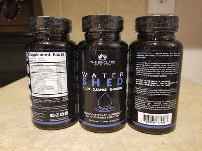 THE ENCLARE NUTRITION Water Pills Diuretic Water Retention, Liver Detox, Kidney Cleanse, Weight, Swelling, Edema, Bloating Relief, Fluid Balance Watershed Max Strength 1