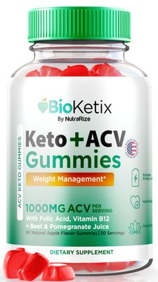 Bioketix Keto ACV Gummies, Official Bio Ketix Gummies, All Natural Apple Cider Vinegar 1000 MG, Premium Weight Loss Support Formula, ACV Keto Gummy, KetoACV Gomitas Reviews 60 Gummies