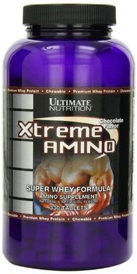 Ultimate Nutrition Xtreme Amino Whey Formula Supplement, Help for Recovery and Improved Performance, Keto Friendly, 330 Chewable Tablets, Chocolate