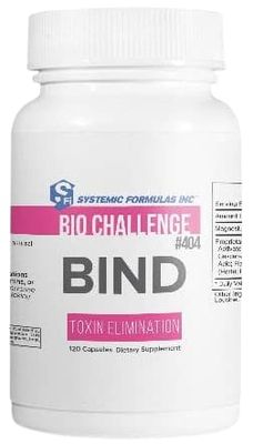 Systemic Formulas 404 Bind 120 Capsules, Activated Charcoal Capsules Powerful Cleanse Supplement for Optimal Health
