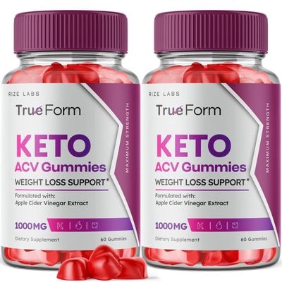 rize labs 2 Pack True Form Keto Gummies - True Form Keto ACV Gummies for Weight Loss Support Belly Fat Apple Cider Vinegar Extract KetoACV Plus Supplement Energy avc Trueform Gomitas 120 Gummies