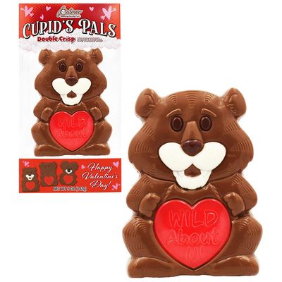 Valentines Cuddly Cuties Big Milk Chocolate 2.5oz, Holiday Treats, Chocolaty n Smooth, Individually Boxed, Kosher Certified 3-Pack