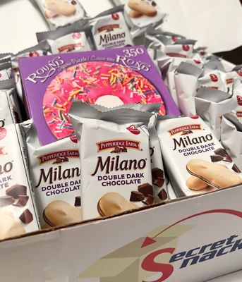 Cookie Box Assortment with Bonus Puzzle! Individually Wrapped, Double Dark Chocolate, 30 Cookie Packs, Birthday, Care Package, Holiday