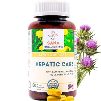 Liver Health Milk Thistle Supplement Active Liver Cleanse Detox Repair for Fatty Liver Support with Organic Turmeric and Dandelion Root 1800mg Herbal Daily Dose for Your Liver by Sana Herbal