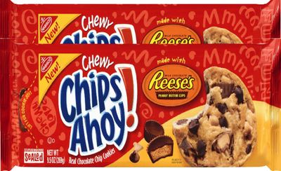 Chips Ahoy Chewy Reeses Cookies 9.5 Ounce Pack of 2 by Nabisco
