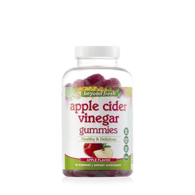 Beyond Fresh Apple Cider Vinegar Gummies, Supports Digestion, Maintain Water Balance, Debloat, Rich in Energy Boosting Vitamin B12 and B9 Folic Acid, Vegan, Dairy Free, Gluten Free, 90 Count, Multi