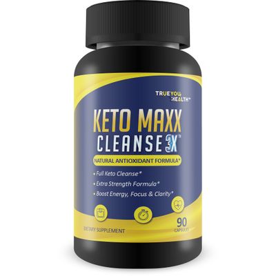 Keto Maxx Cleanse 3X - Keto Friendly Cleanser - 90 Day Supply - Cleanse Detox Support - Help Flush Waste, Toxins, Impurities - Aid Digestion, Gut Health, Reduced Inflammation - Boost Energy