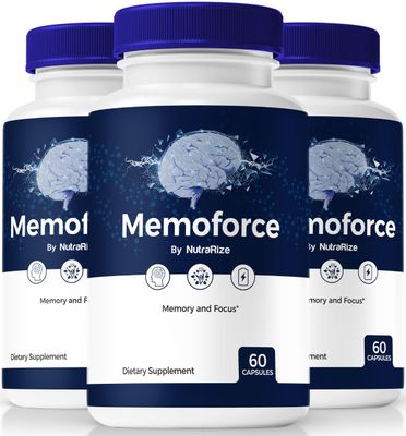 3 Pack Memoforce Pills, Unlock Your Full Potential with MemoForce Capsules - Supports Memory, Focus Concentration, for Cognitive Health and Function, Official Memo Force Reviews 180 Capsules