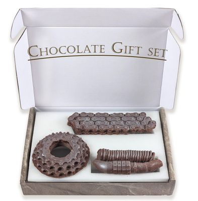 Milk Chocolate Gift Set - Life-Sized Chocolate Bicycle Tool Set - Chocolate Novelty Gifts for Bicyclists, Bicycling Gifts - Edible Gift Sets
