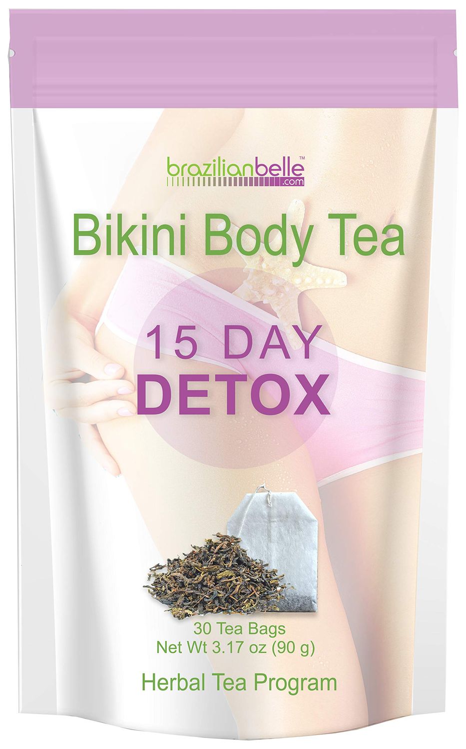 Bikini Body Detox Tea - Detoxify, Boosts Energy Levels, and Improves Complexion 15 Day Detox