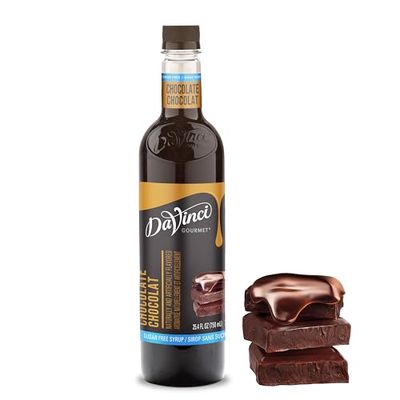DaVinci Gourmet Sugar-Free Chocolate Syrup, 25.4 Fluid Ounces Pack of 1