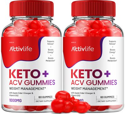 ActivLife Keto ACV Gummies - Active Life Keto Apple Cider Vinegar Gummies, ActivLife Keto ACV Weight Management Gummies ActiveLife Advanced 1000mg Formulaa 2 Pack - 120 Gummies
