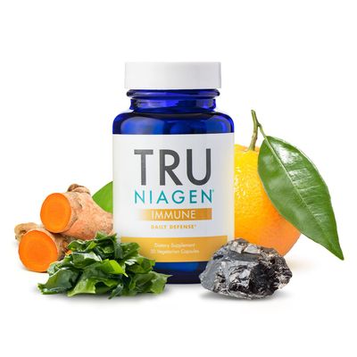 TRU NIAGEN Immune Support Supplement - Daily Defense - Vitamin C from Fermentation, Vegan Vitamin D3 2000 IU, Zinc, Plus Theracurmin Curcumin Multi Award-Winning NAD Boosting Niagen 150mg 30ct