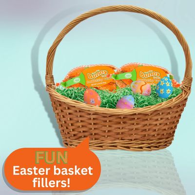 Needzo Crispy Chocolate Carrot Shaped Treats in Mesh Bag, Easter Basket Candies, 3.35 Ounces Pack of 3