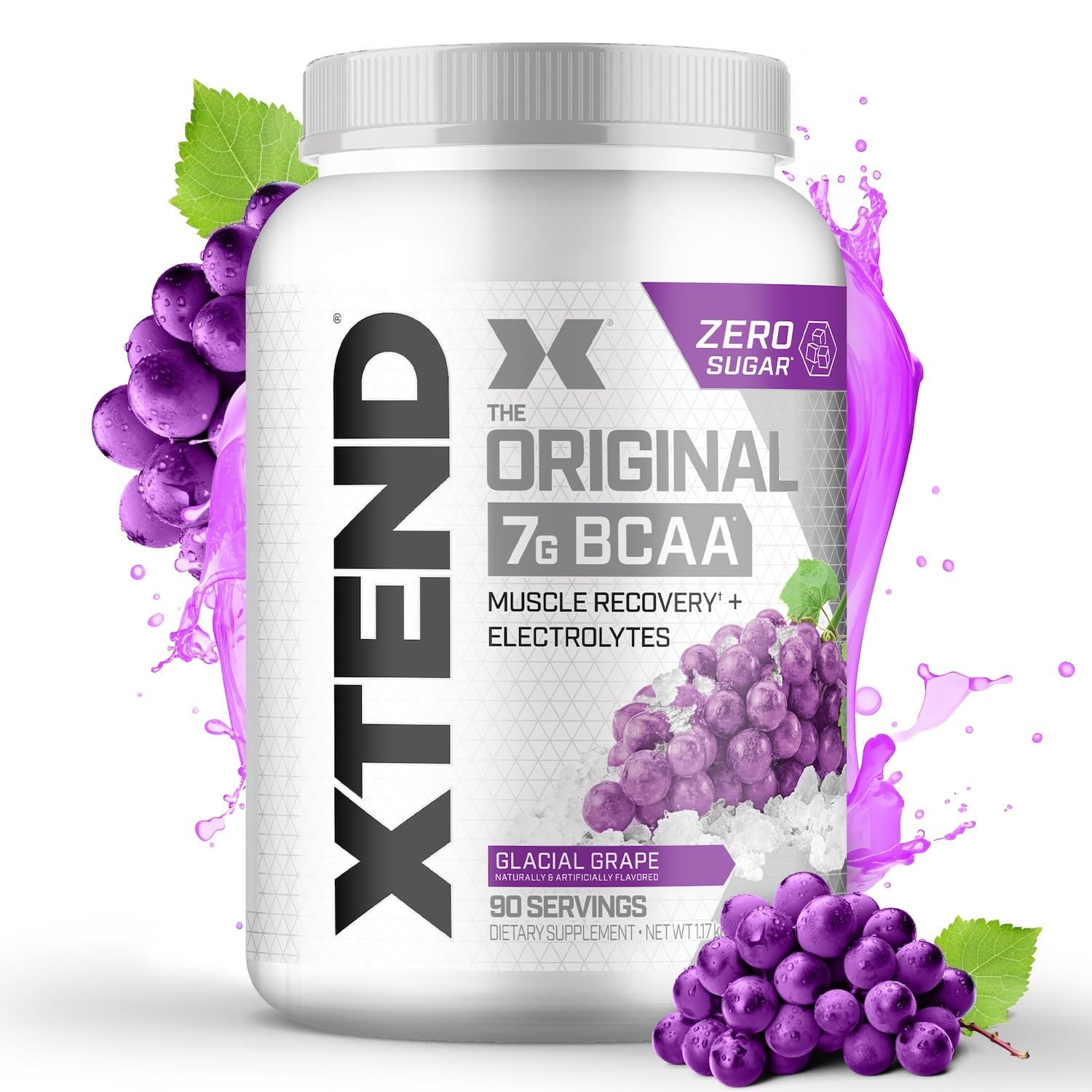 Xtend XTEND Original BCAA Powder 7g BCAA and 2.5g L-Glutamine, Sugar Free Post Workout Muscle Recovery Drink with Amino Acids for Men Women, 90 Servings