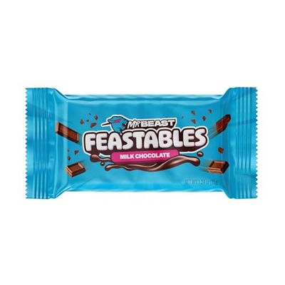 Feastables Milk Chocolate Chocolate Bar, 1.24 oz 35g, 24 count