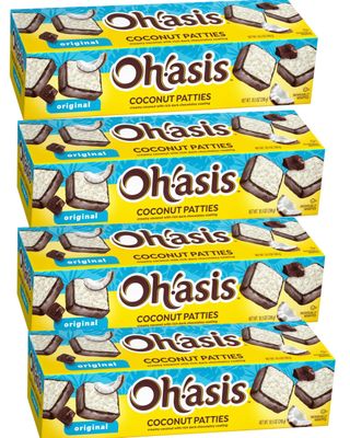 Coconut Patties, Chocolate, Oh Asis! Anastasia Coconut Patties Original, 4 count 10oz.