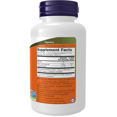 NOW Foods Supplements, Prebiotic Bifido Boost with PreticX Xylooligosaccharide XOS Prebiotic, Powder, 3-Ounce