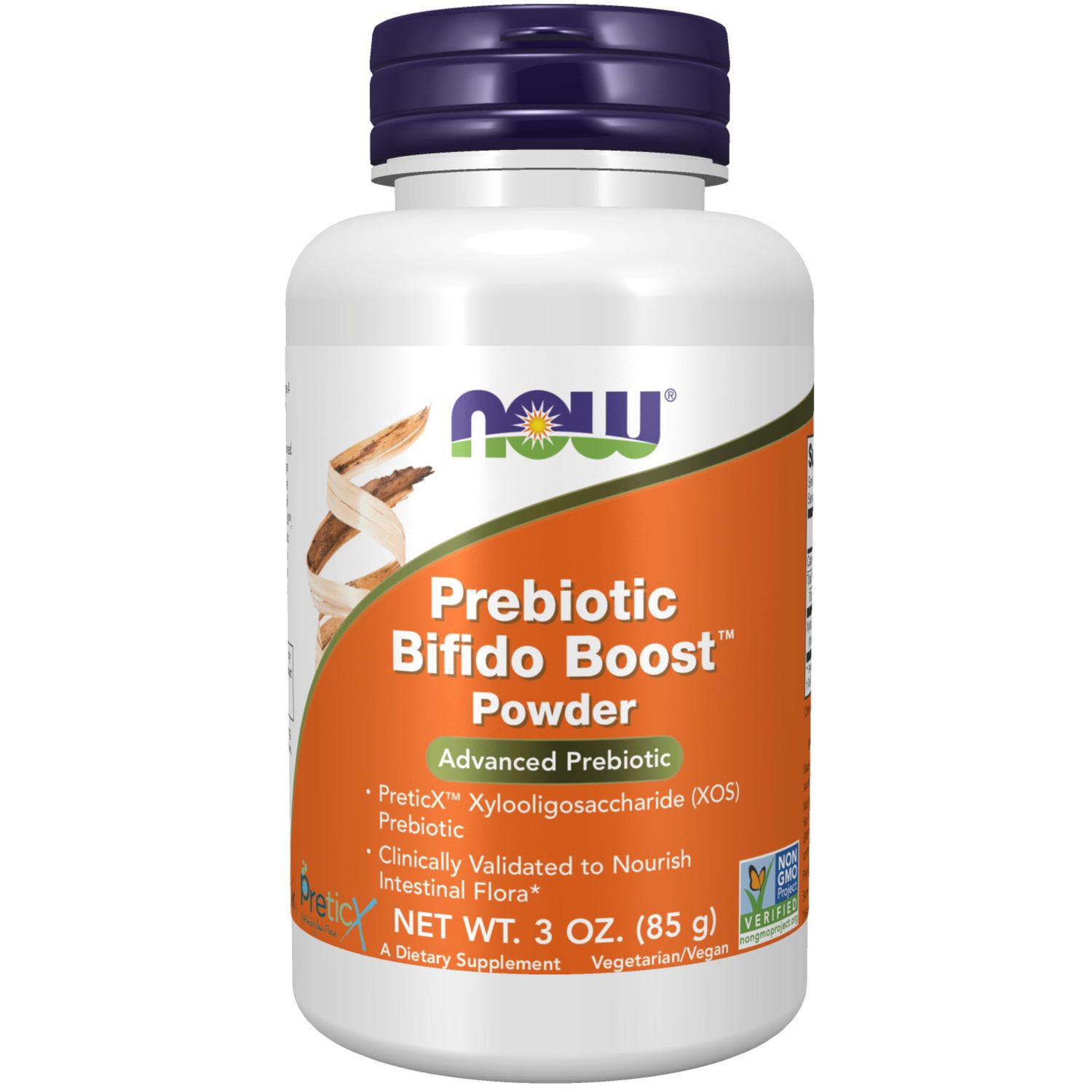 NOW Foods Supplements, Prebiotic Bifido Boost with PreticX Xylooligosaccharide XOS Prebiotic, Powder, 3-Ounce