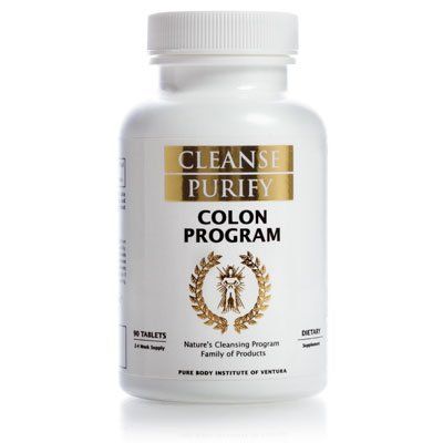 Pure Body Institute Colon Program - Part of Natures Cleansing Program Family of Products - Cleanse Purify