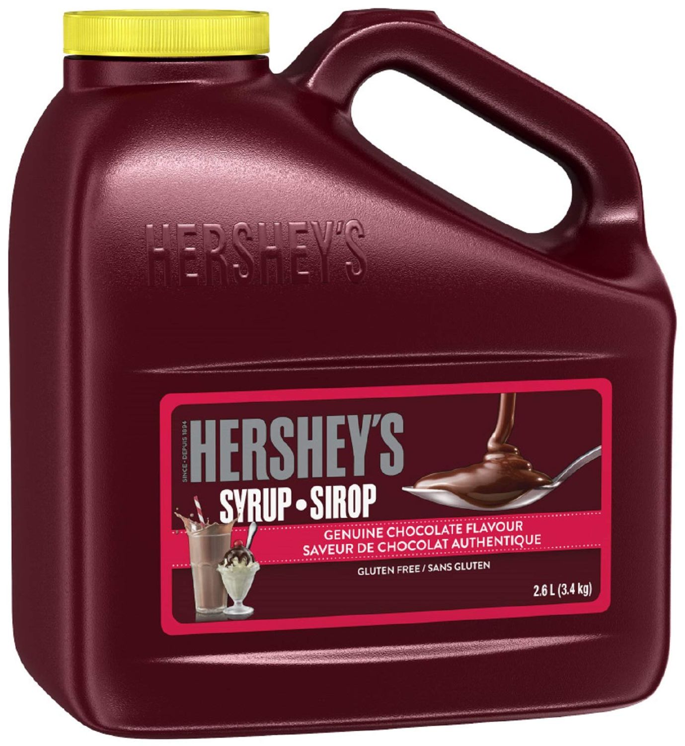 Hersheys Classic Chocolate Flavored Syrup, Bulk Sized Large Jug, 7 Lb and 8 oz