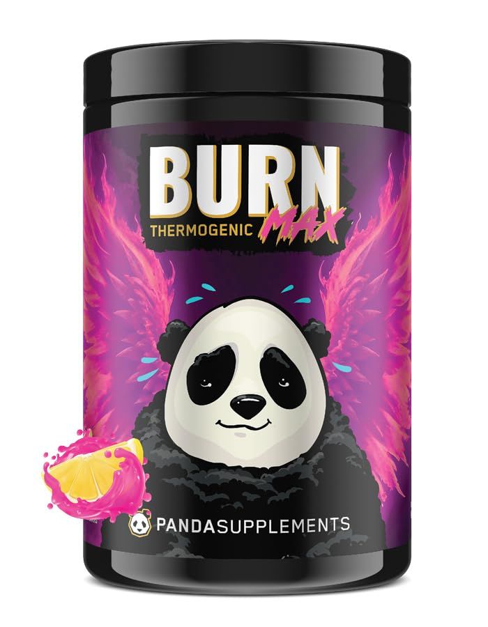 Underground Bio Labs: Panda Burn MAX Enhance Your Strength, Energy, Focus with Dual Source Caffiene 350mg, Alpha GPC, and MitoBurn Pink Lemonade25 Servings