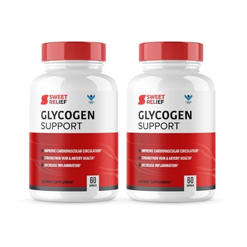 2 Pack Sweet Relief Glycogen Support - SweetRelief Blood Vessel Cleaner, Sweet Relief Capsules, Advanced Formula for Overall Wellness, Sweet Relief Reviews 120 Capsules 2 Month Supply