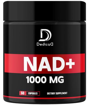 DEDICAD NAD Supplement 1000 mg - Pure NAD Supplement - Energy and DNA Repair, Aging Defense, Brain Function - 60 Capsules
