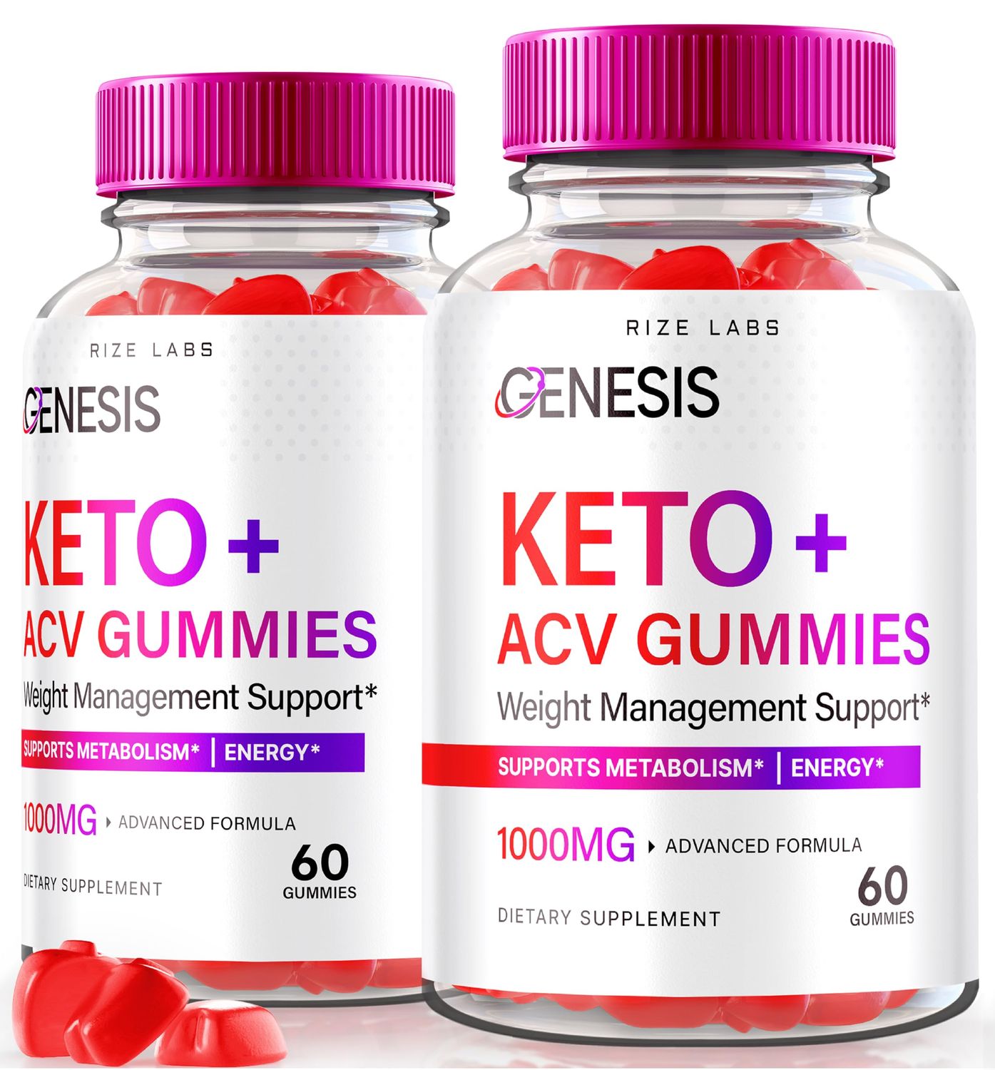 rize labs - Genesis Keto KetoACV Gummies, Supplement for Advanced Weight Loss, All Natural Extreme 2000mg Gummies 120 Gummies