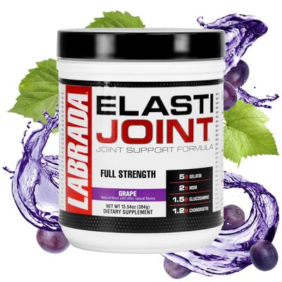 Labrada Nutrition Elastijoint, Grape - Glucosamine Joint Support Supplement Powder for Men &amp; Women, Joint Relief &amp; Bone Health Supplement with MSM, Glucosamine Chondroitin MSM - Gluten-Free