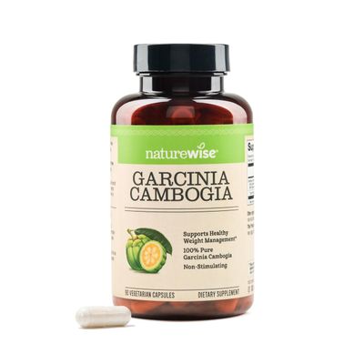 Naturewise Garcinia Cambogia - 60 HCA Concentration Extract, Natural Support for Weight Goals and Energy Levels - Vegan, Non-GMO, Gluten Free - 90 Capsules1-3 Month Supply