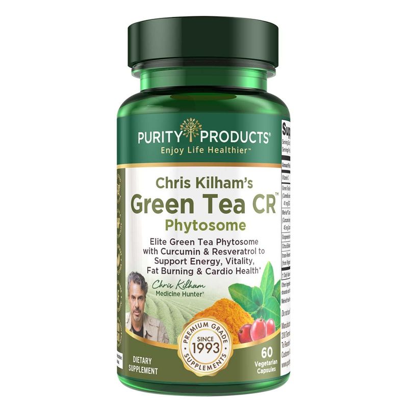 Purity Products Green Tea CR wPhytosome Technology for Boosted Bioavailability from Chris Kilham 60 Capsules
