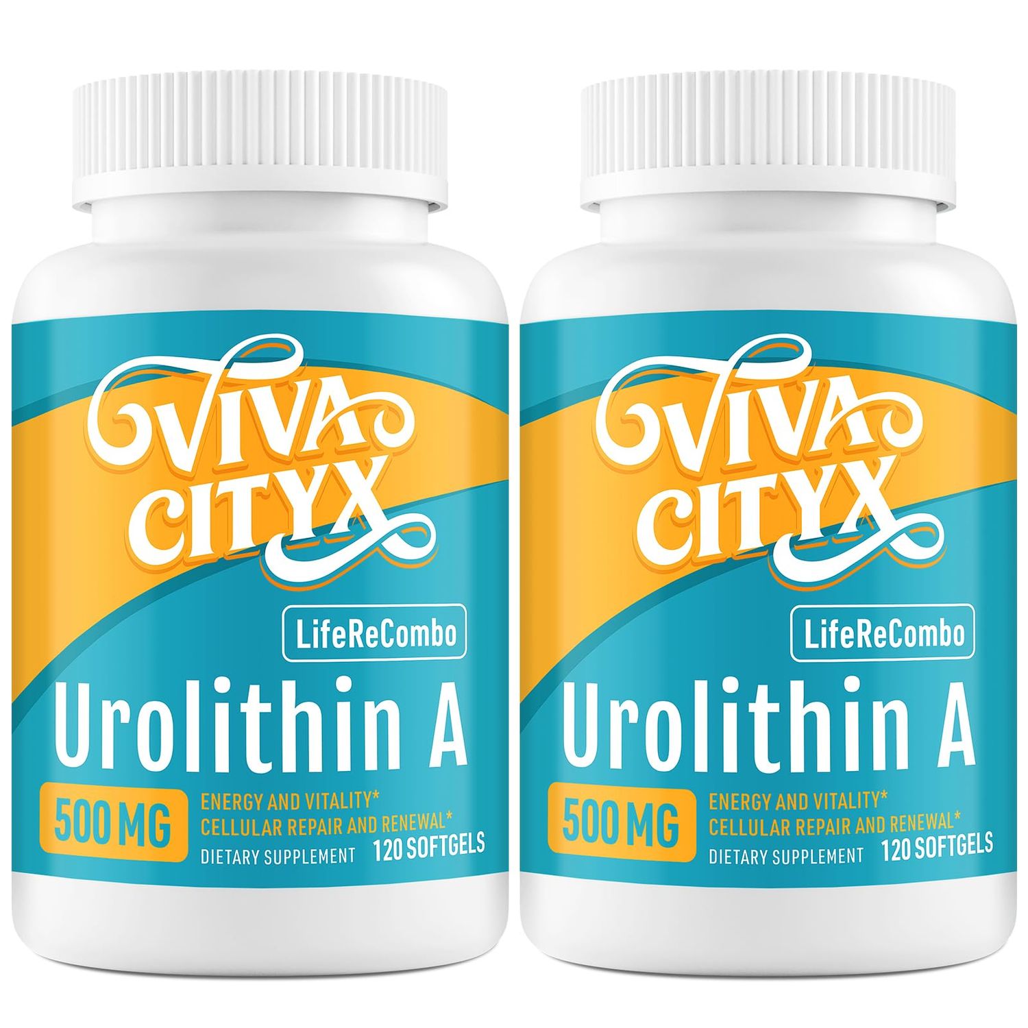 Vivacityx Urolithin A 500mg,NAD 200mg,High Absorption,2 Pack