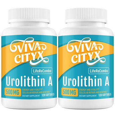 Vivacityx Urolithin A 500mg,NAD 200mg,High Absorption,2 Pack