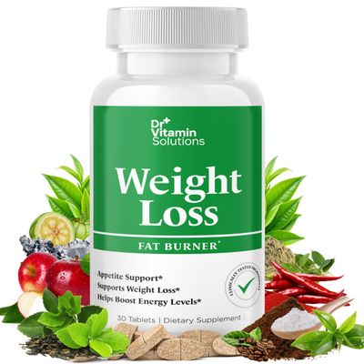 Dr Vitamin Weight Loss Supplements for Women Men - Includes Green Tea Extract, Chromium, Vitamin B6 - Energy Booster, Belly Fat Burner Appetite Suppressant Diet Pills - 30 Weight Loss Tablets