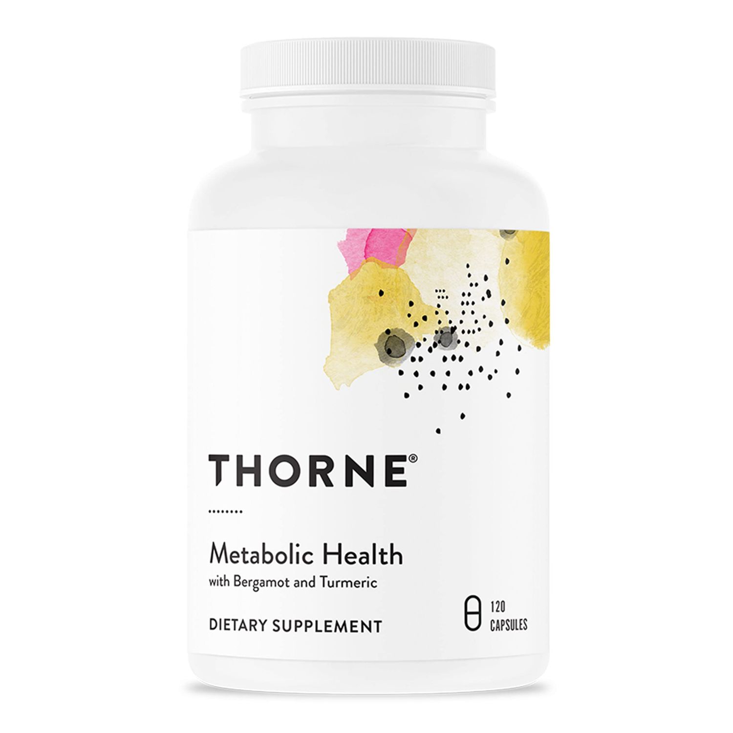 THORNE Metabolic Health - Gut Health Supplement to Aid Weight Management - Bergamot with Silicon Dioxide - Turmeric Supplement to Support Blood Health Vessels - 120 Capsules