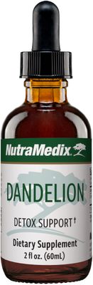 Nutramedix Dandelion Detox Support - Tincture for Liver Health Gut Health Antioxidant Support - Dandelion Leaf Liver Support Supplement for Daily Use 60ml