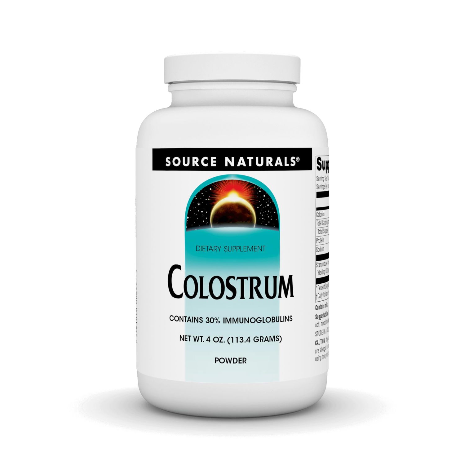 Source Naturals Colostrum Contains 30 Percent Immunoglobulins - 4 oz Powder