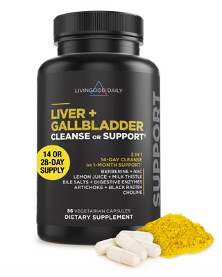 Livingood Daily Intestinal Cleanse, para Candi Cleanser or Support 56 Vegetarian Capsules - Support Heart, Skin, Gut Health - Non-GMO, Gluten-Free, Vegan