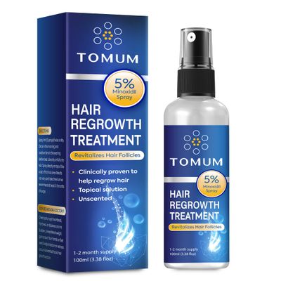 Minoxidil for Men and Women Hair Growth: 5 Minoxidil Spray Hair Regrowth Treatment Serum Stop Hair Thinning and Hair Loss For Stronger Thicker Longer Hair 100ml