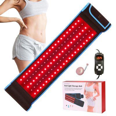 Red Light Therapy Infrared Light Therapy Wrap Belt for Body Pain Relief Wearable Large Pad for Waist Back Stomach Muscle Repair, Decrease Inflammation, Speed Healing LED 660nm850nm with Controller