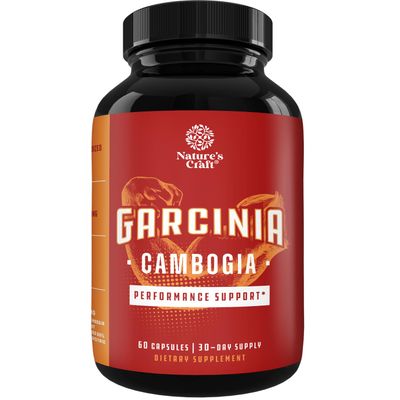 60 HCA Pure Garcinia Cambogia Extract - Blocks Carb Absorption - Suppresses Appetite - Burns Fat - Natural Weight Loss Supplement for Men Women 60 Capsules - 30 Servings