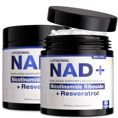 NAD Supplement - NAD Nicotinamide Riboside Resveratrol NAD Supplement Pure Organic for Women and Men Anti-Aging, Energy, Focus, 160 Capsules