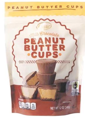 Peanut Butter Cups, 12oz Bag - Milk Chocolate PB Choceur Bites, Snack Snacking Sweet Food Gift Treat