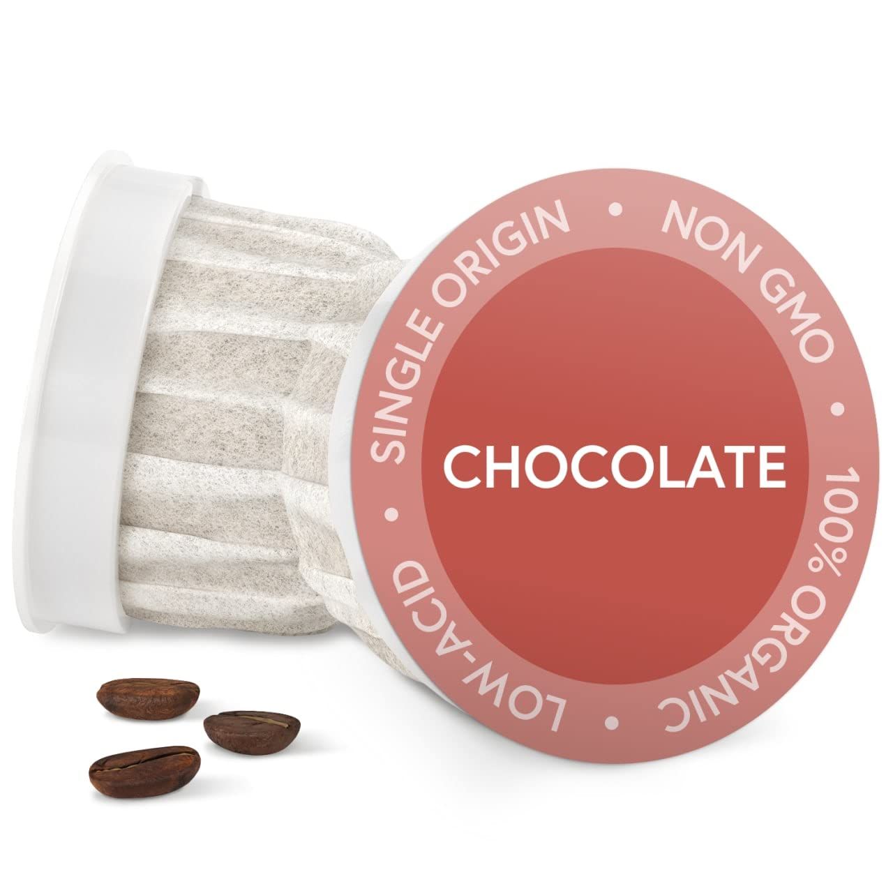 Fabula Organic Coffee Pods Chocolate Medium Roast - Low Acid - Single Origin - Mold Free - Non-GMO - Fair Trade - Only Compatible with Keurig K Cup 1.0 2.0 Brewers - 24 Count