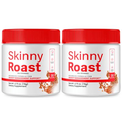 Skinny Roast Powder, Skinny Roast Coffee Advanced Formula Supplement, SkinnyRoast Supplement to Support Healthy Lifestyle, Official SkinnyRoast Overall Health and Fitness Reviews 2 Pack