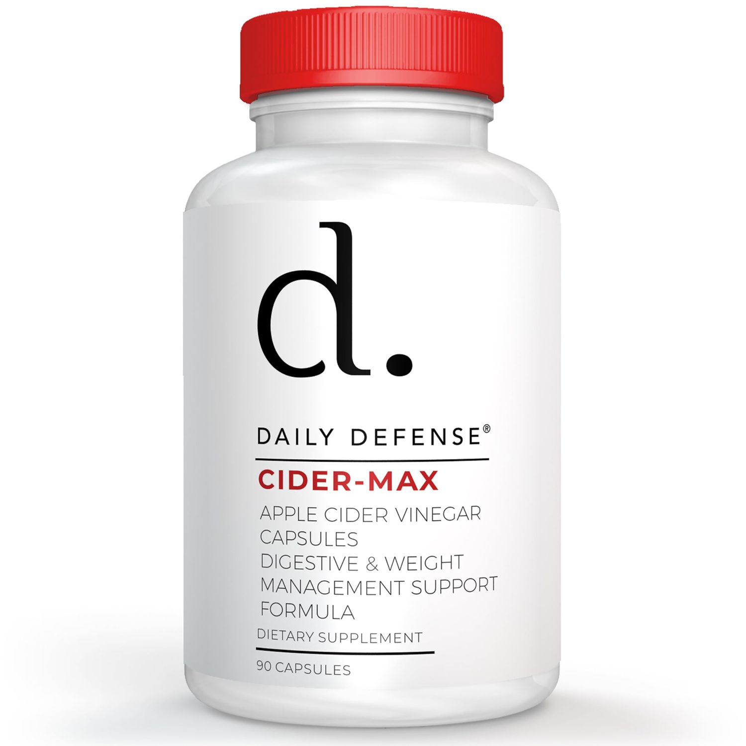 Daily Defense Apple Cider Vinegar Capsules - 500mg Keto-Friendly ACV with Vitamin B6, Iodine, Spirulina - Supports Gut Health Weight Management, Enhances Digestion Energy Levels